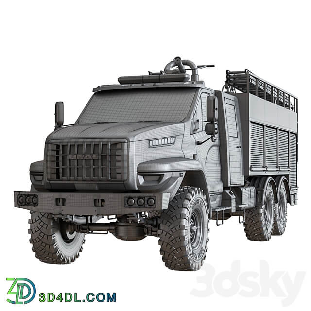 URAL Next tank truck 3D Models