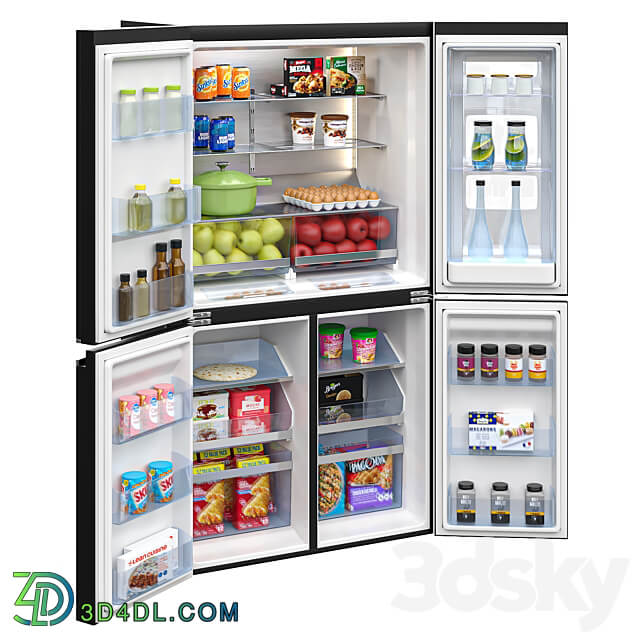 LG Refrigerators GF D706MBL 3D Models