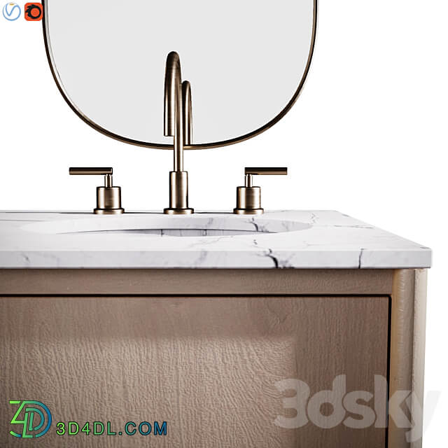 Manzanita 60 Double Sink Vanity 3D Models