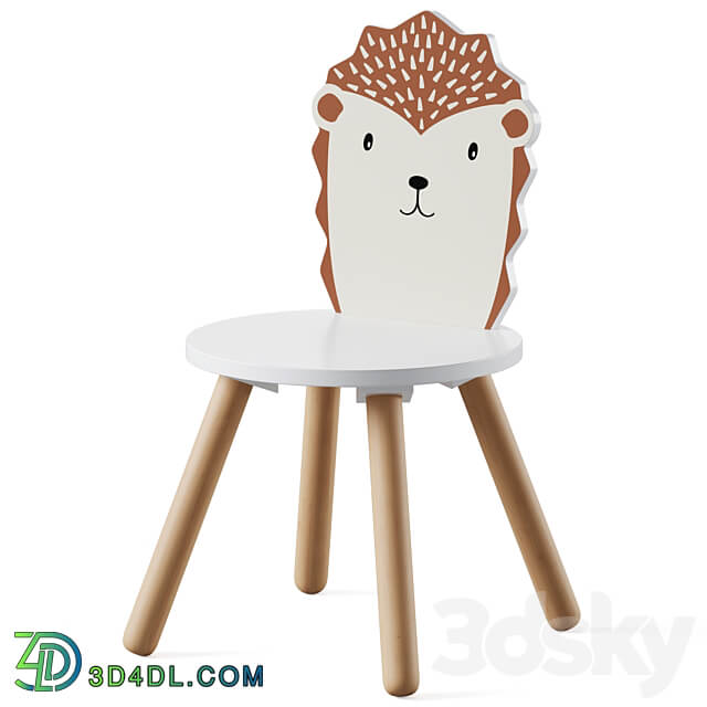 Dandelion Toddler Table Animal Toddler Chair by Great little Table Chair 3D Models