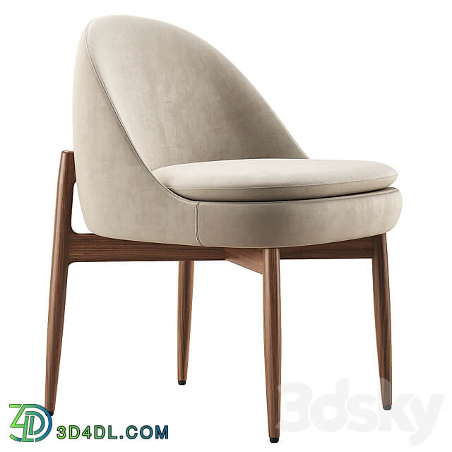 Sendai Dining Chair Minotti 3D Models