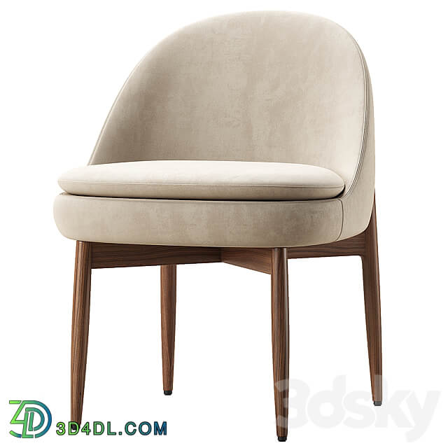 Sendai Dining Chair Minotti 3D Models