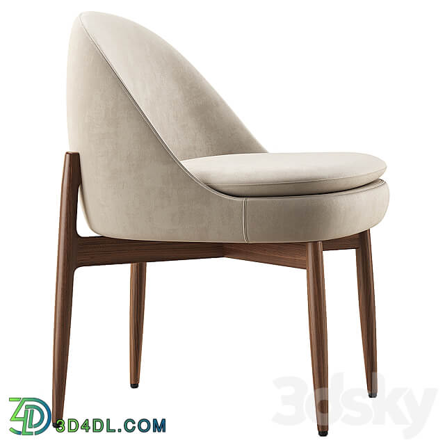 Sendai Dining Chair Minotti 3D Models