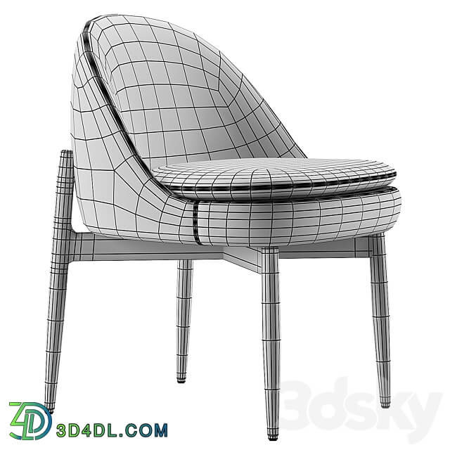 Sendai Dining Chair Minotti 3D Models