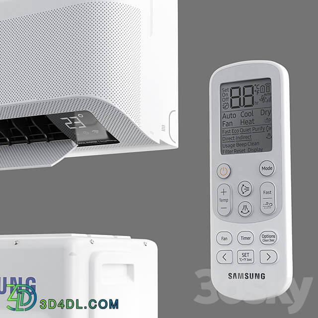 Air conditioner Samsung AR9500T Wind Free 3D Models