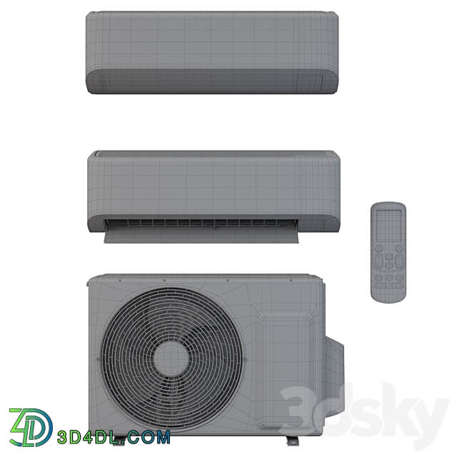 Air conditioner Samsung AR9500T Wind Free 3D Models