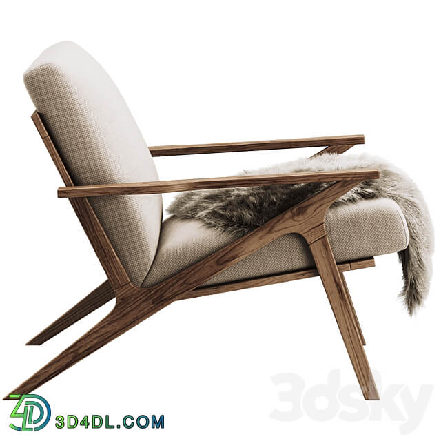 Cavett Wood Frame Chair 3D Models