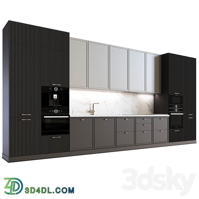 Neoclassical kitchen 15 Kitchen 3D Models