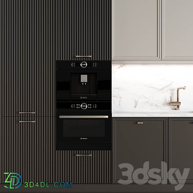 Neoclassical kitchen 15 Kitchen 3D Models