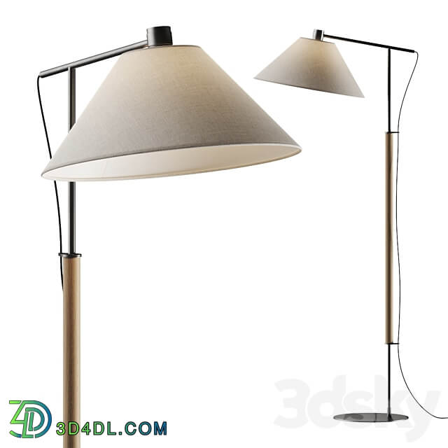 Crate and Barrel Luka Petite Directional Floor Lamp 3D Models