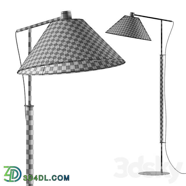 Crate and Barrel Luka Petite Directional Floor Lamp 3D Models