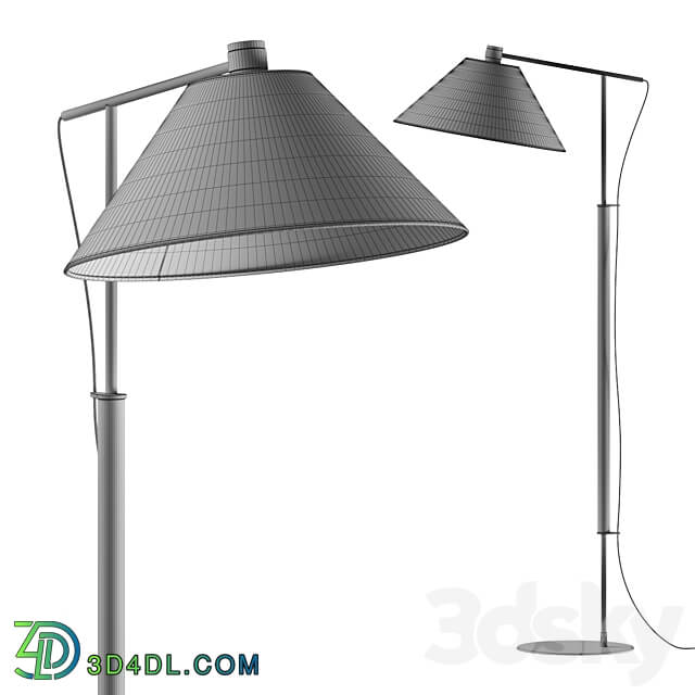 Crate and Barrel Luka Petite Directional Floor Lamp 3D Models