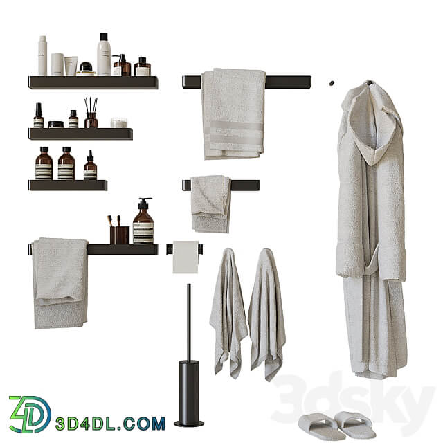 Decorative bathroom set 10 3D Models