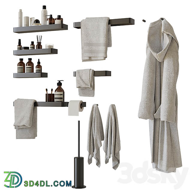 Decorative bathroom set 10 3D Models