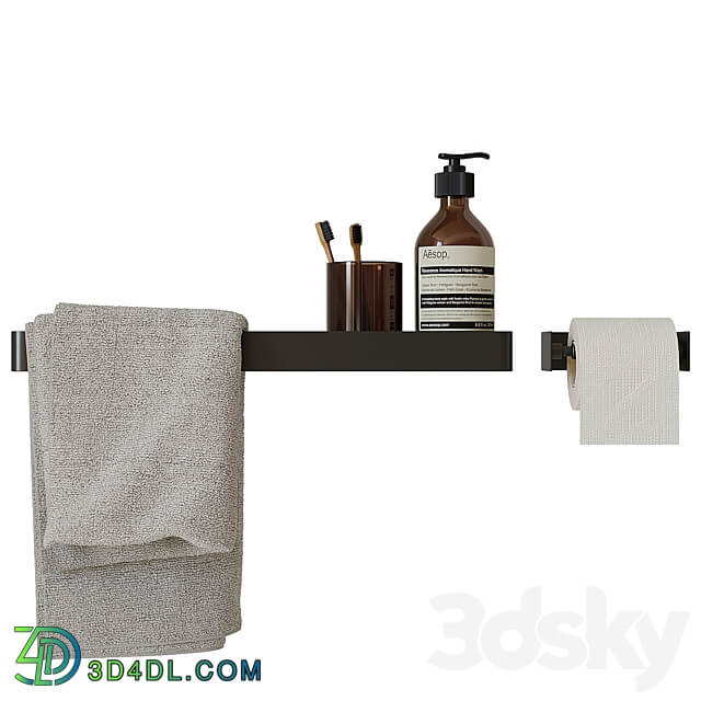 Decorative bathroom set 10 3D Models