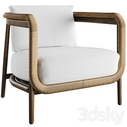 Palecek Duvall Lounge Chair 3D Models 
