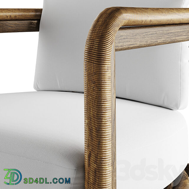 Palecek Duvall Lounge Chair 3D Models