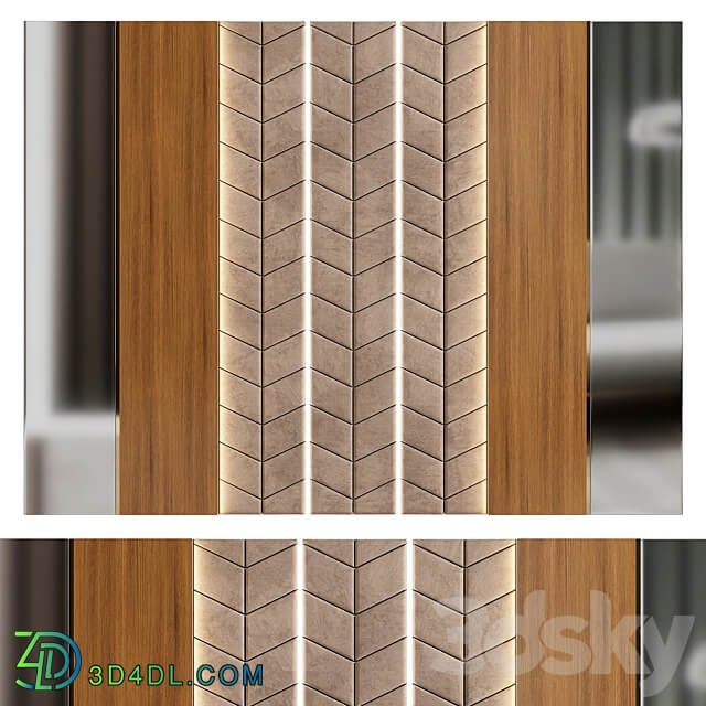 Decorative wall panel 19 3D Models