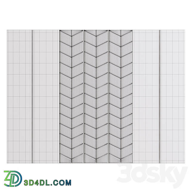 Decorative wall panel 19 3D Models