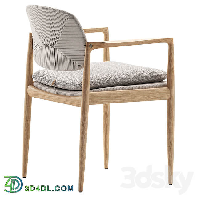 Yoko Outdoor Chair Minotti 3D Models