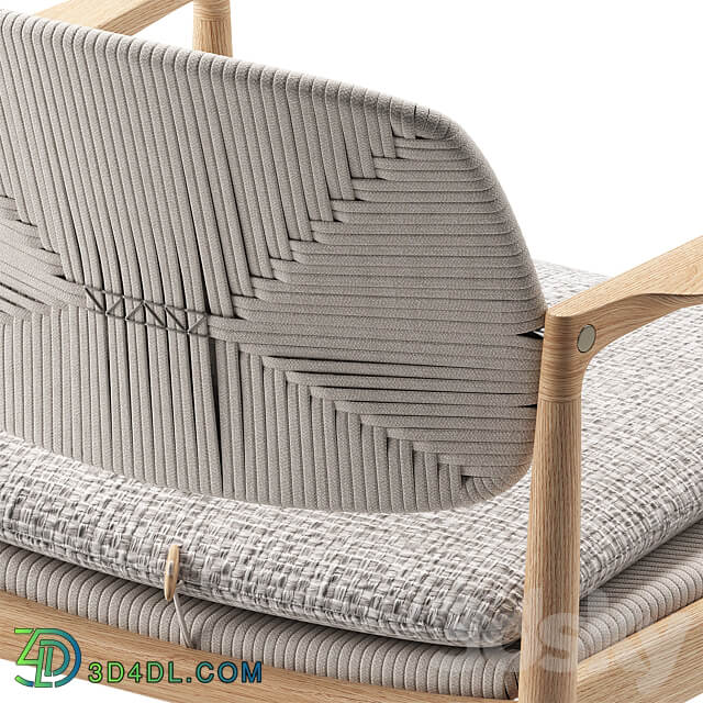 Yoko Outdoor Chair Minotti 3D Models