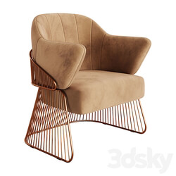 Jackie Armchair 01 by Rossato 3D Models 
