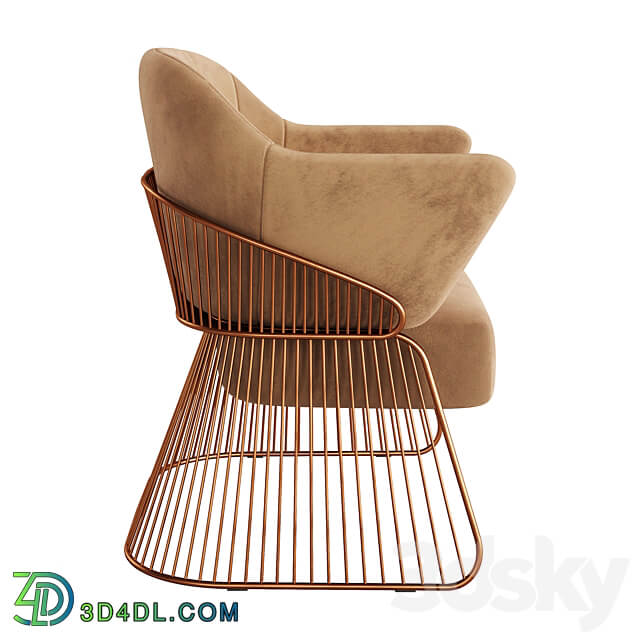 Jackie Armchair 01 by Rossato 3D Models