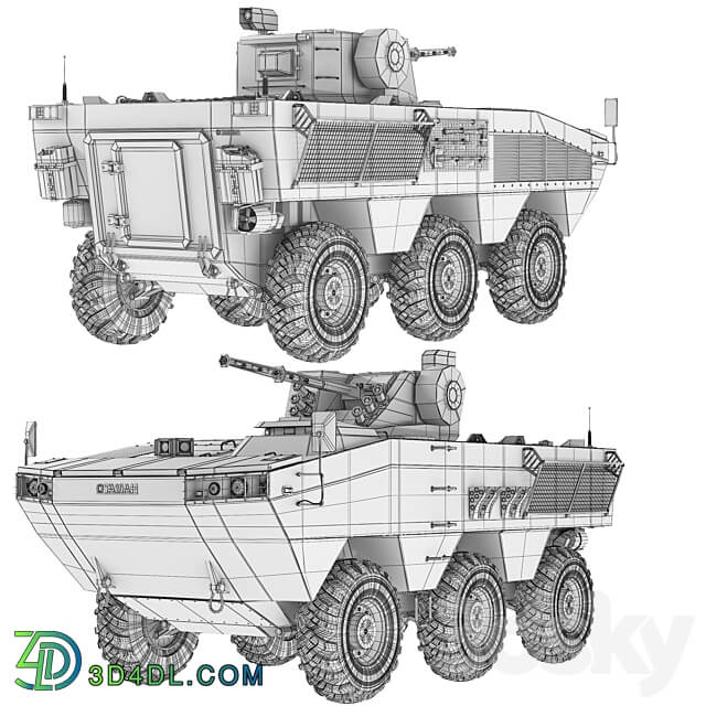 BTR Otaman 3 2019 3D Models