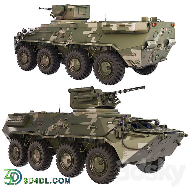 BTR 3E 2002 3D Models
