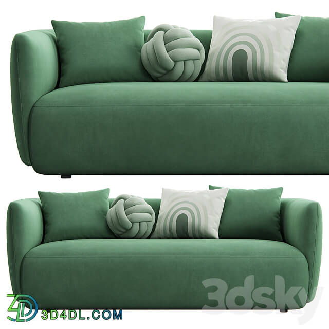 Cozy 2 seat Sofa by MDF Italia 3D Models