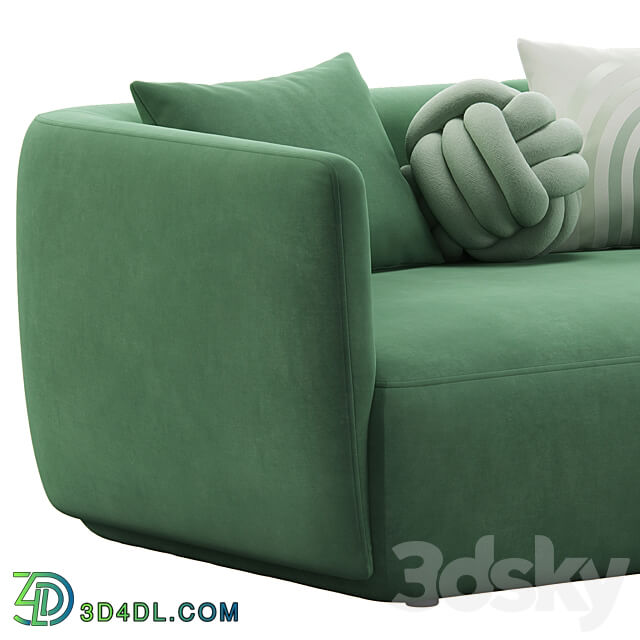 Cozy 2 seat Sofa by MDF Italia 3D Models