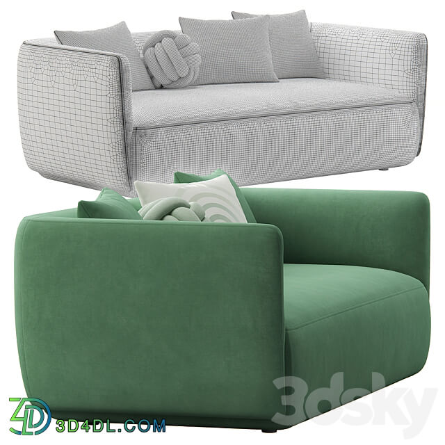 Cozy 2 seat Sofa by MDF Italia 3D Models