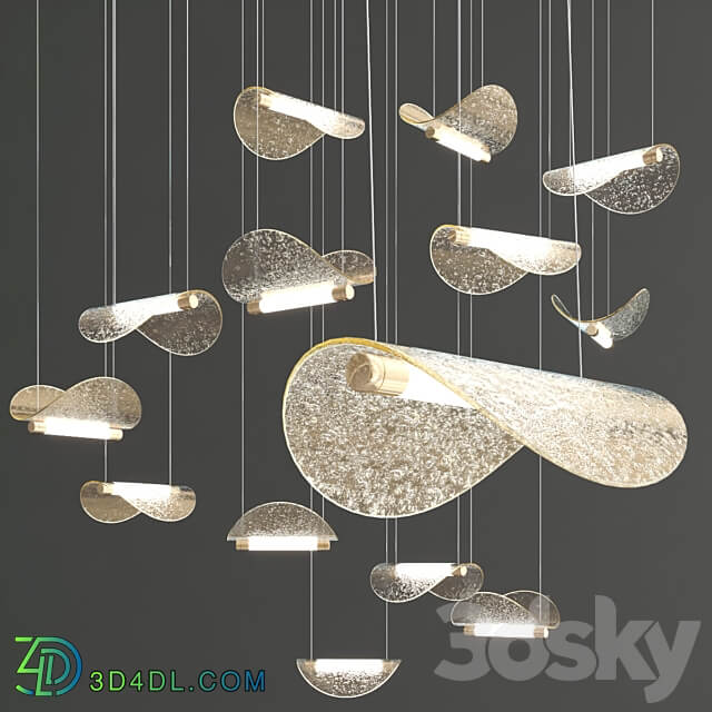 MANTA By Paolo Castelli Pendant light 3D Models