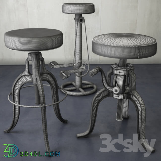 a collection of stools from loftdesigne