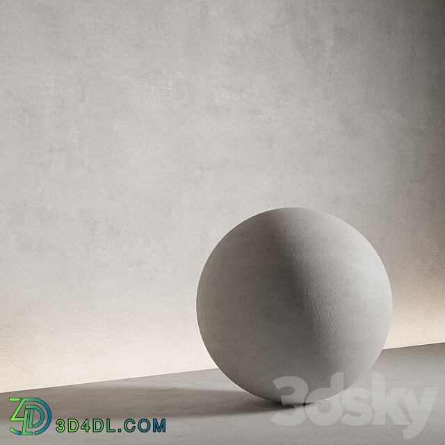 Decorative plaster. Seamless decorative plaster material 44 Stone 3D Models