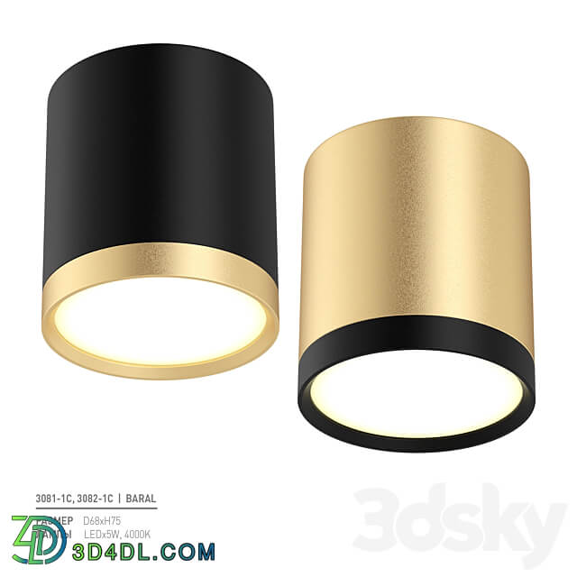 Favorite 3081 1C 3082 1C Ceiling lamp 3D Models