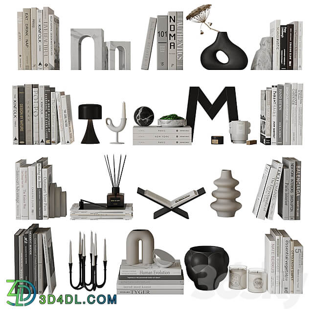 Decorative Set 18 3D Models