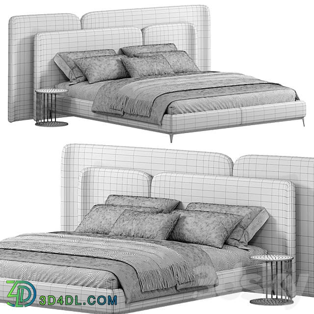 Lauren Bed by The Highwall Bed 3D Models