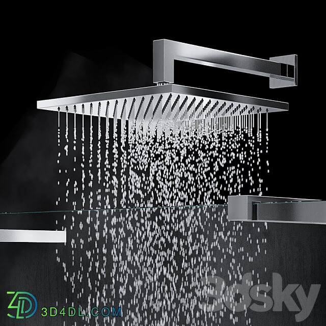 Built in shower system Palazzani Track 3D Models