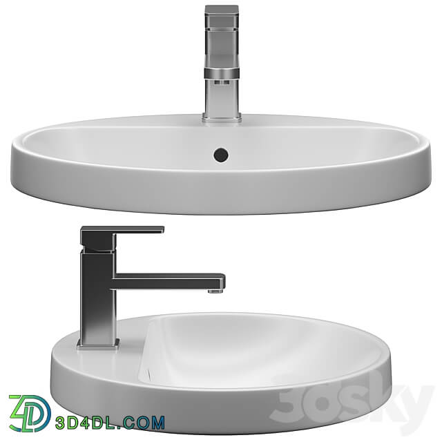 Washbasin Geberit VariForm 3D Models