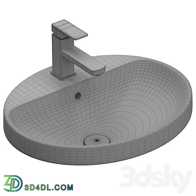 Washbasin Geberit VariForm 3D Models