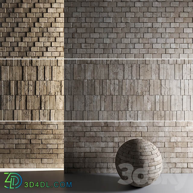 Mrf Rustic Bricks 3D Models