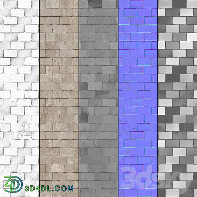 Mrf Rustic Bricks 3D Models