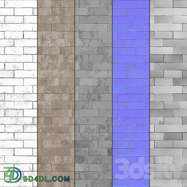 Mrf Rustic Bricks 3D Models