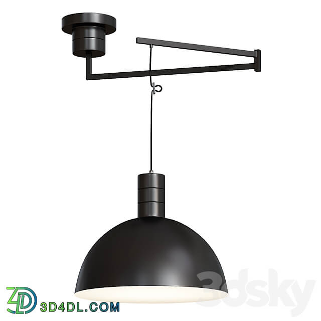 Deysi Dome Black Pendant light 3D Models