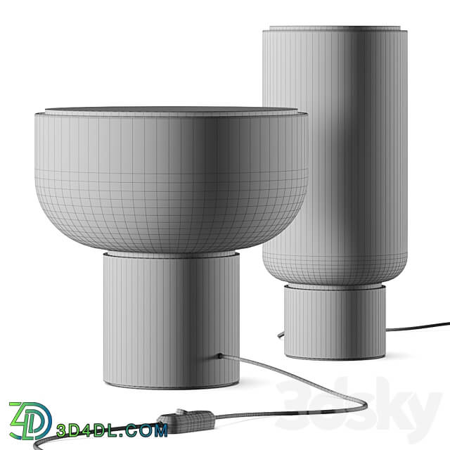 Gantri Studio Elk Arpeggio Table Lamps 3D Models