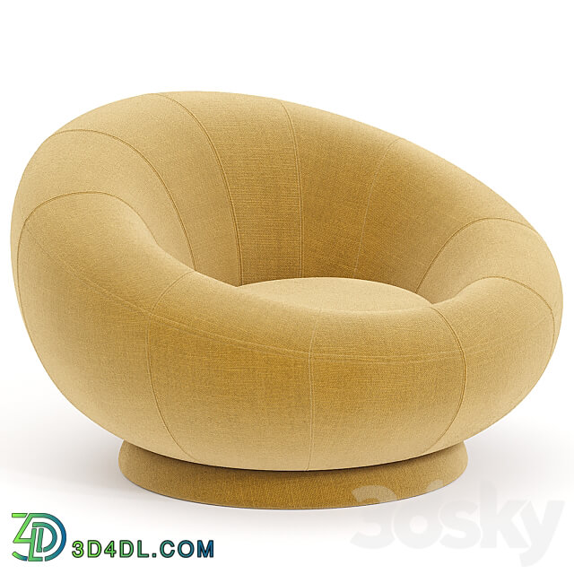 Petite Groovy Swivel Chair 3D Models