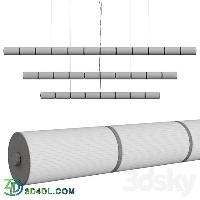 Flos Luce Orizzontale Pendant light 3D Models