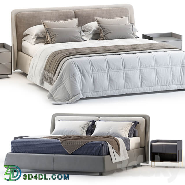 Ditreitalia Bend Bed Bed 3D Models