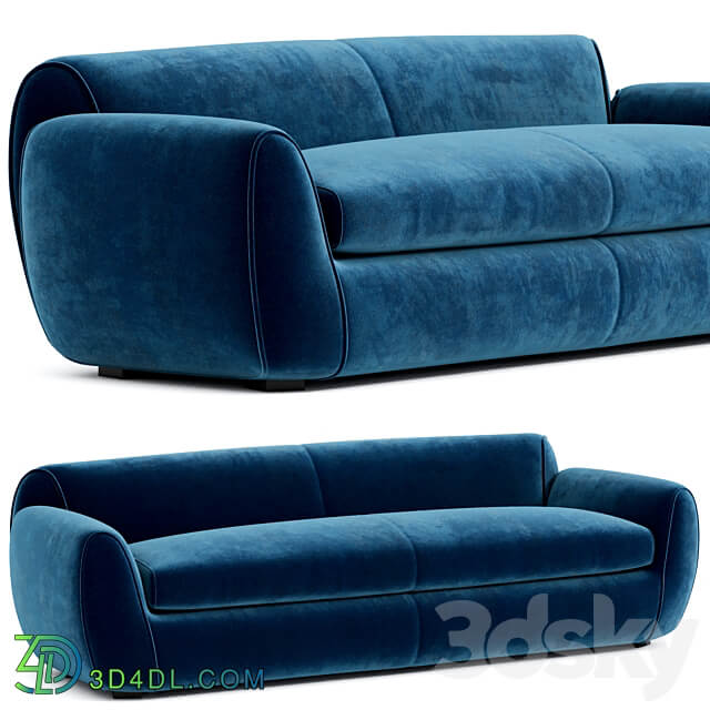 EPÒNIMO Sofa aus Samt mit abnehmbarem Bezug 3D Models